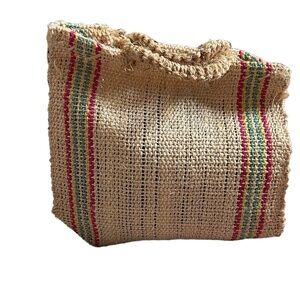 NWOT Mexican Sisal Handbag , Mini Straw Bag , Woven Sisal‎ Bag